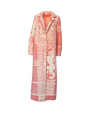 Recycled wool coat pink dutch lion