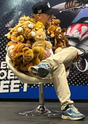 Stuffed Animals on Denim