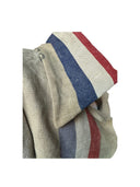 recycled mail bag coat