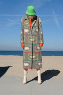 1960s London Wool Blanket Coat | Vintage Pattern