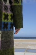 Long Wool Coat PURPLE CROSSY