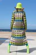 Long Wool Coat PURPLE CROSSY