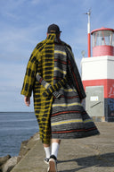 DOUBLE Stripe Slouchy Coat | Dutch blankets