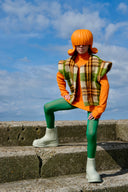 Waistcoat ORANGE LINY