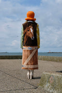 Long HELLA THE HORSE Towel Coat, preloved towels