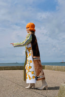 Long HELLA THE HORSE Towel Coat, preloved towels