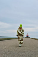 GREENISH TIGER COAT — preloved Vintage Blanket