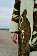 GREENISH TIGER COAT — preloved Vintage Blanket