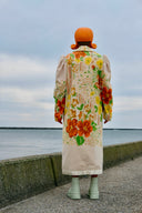 FLOWERBURST Upcycled Wool Coat | Handmade Dutch Design