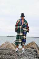 TRIPLE TARTAN Slouchy Coat | Dutch Blankets