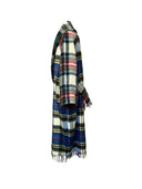 TRIPLE TARTAN Slouchy Coat | Dutch Blankets