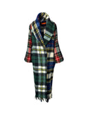 TRIPLE TARTAN Slouchy Coat | Dutch Blankets