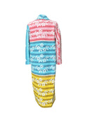 Long "Blue Lady" Towel Coat, preloved towels