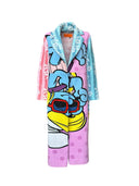 Long "Blue Lady" Towel Coat, preloved towels