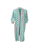 Green TEATOWLY Kimono | Classic Dutch TeaTowels reinvented