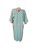 Green TEATOWLY Kimono | Classic Dutch TeaTowels reinvented